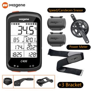 Accessoires Magène C406 Bike GPS Computer Mtb Road Cycle Smart Wireless Imperproof Tropoproputer Garmin Bicycle Accessoires pour Bryton Wahoo