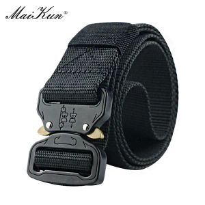 Accessoires Maikun Militaire apparatuur Combat Tactical Belts for Men Us Army Training Nylon Metal Taille Belt Outdoor Hunting Tailleband