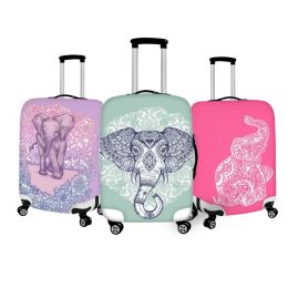 Accessoires Mandala Elephant Print Bagage Cover Elastische Trolley Case Beschermende hoes voor reismedewerkers voor reis antidues voor 1832 inch