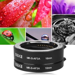 Accessoires Meike Mksaf3a Auto Focus Macro Extension Tube 10 mm 16 mm Ring pour sony emount Femount A7 A7M2 NEXF3 NEX6 NEX7 A6300 A6500