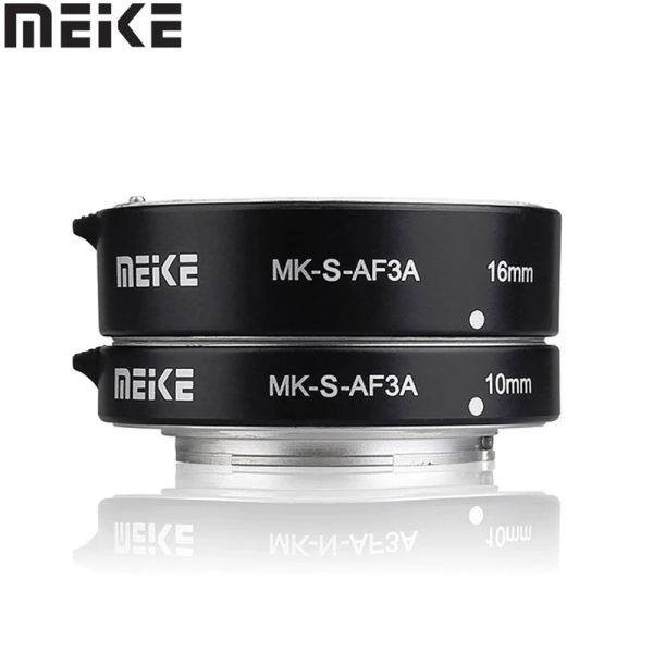 Accessoires Meike Mksaf3a Metal Auto Focus Macro Extension Tube 10 mm 16 mm pour Sony Mirrorless A6300 A6000 A7 A7SII NEX EMOUNT CAMERIE