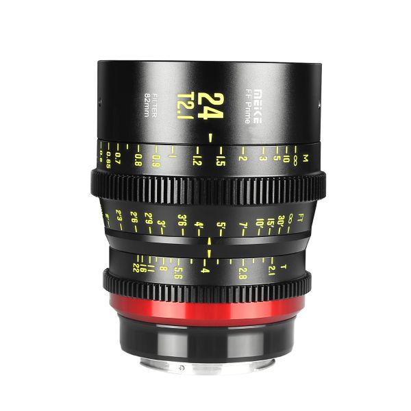 Accessoires Meike Prime 24 mm T2.1 Cine Lens pour les systèmes de caméras de cinéma à cadre complet tels que Canon C700 C500ii Sony Venice Sony FX3 FX6 FX9 Z CA