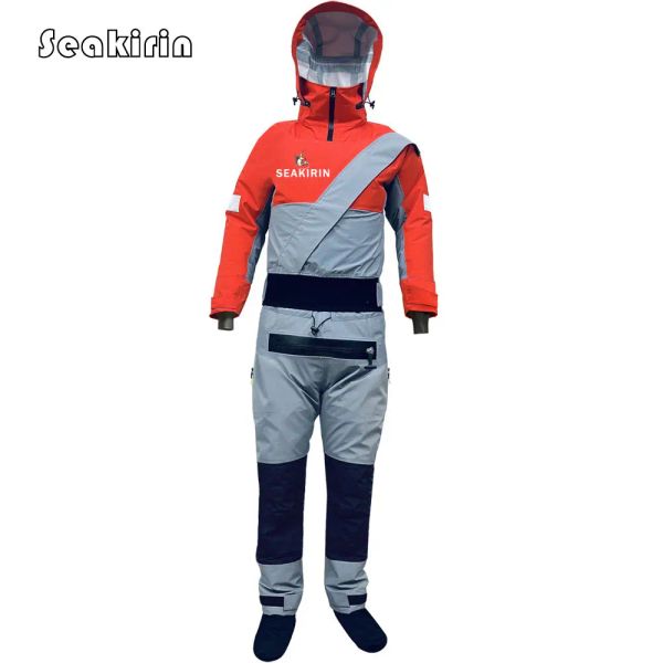 Accessoires pour hommes combinaisons sèches en kayak de nage respirante pagayage de pagayage, de pêche, de rafting drysuit vs combinaison de wets dans l'eau froide à vendre