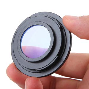 Accessoires Metal Black Camera Lens Adapter Adapter Ring With Glass M42 Thread Mount Lens pour Nikon D3200 D3300 D5100 D5200 D5500 D7100 D90 (M42AI)