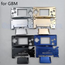 Accessories Metal Housing Shell Case zonder face -plaat voor Nintendo GameBoy Micro voor GBM -voorkant van de voorkant / batterijbedekking Accessoires