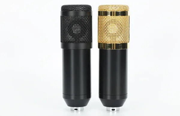Accessoires Microphone Body Case Shell BM800 pour DIY Studio Audio Part Black and Golden Color Panier