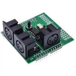Accesorios Midi Shield Breakout Board Instrument Interface Digital Interface Placa adaptadora para el módulo de tablero de adaptador Arduino