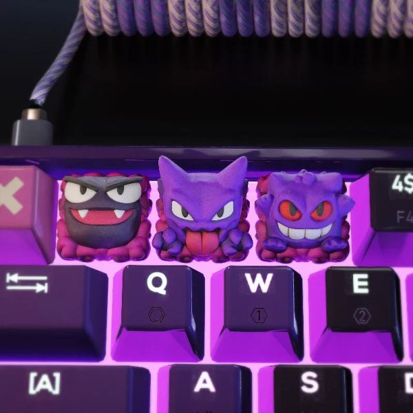 Accessoires mifuny anime keycap résine cap personnalisée capuchon de clavier japonais anime clés mignon clés pour le clavier mécanique décoration halloween cadeau