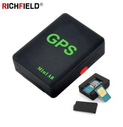 Accesorios Mini A8 GPS Tracker Locutador de tiempo real Old Men Kids Pet Car GSM/GPRS/LBS Rastreo Adaptador de potencia Soporte Tarjeta SIM con botón SOS
