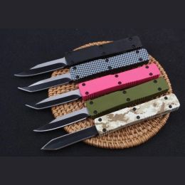 Accessoires Mini Pocket Clip Knife Dual Action 440 Blade Tactical Pocket Folding Fixed Blade Hunting Fishing EDC Survival Tool Knives