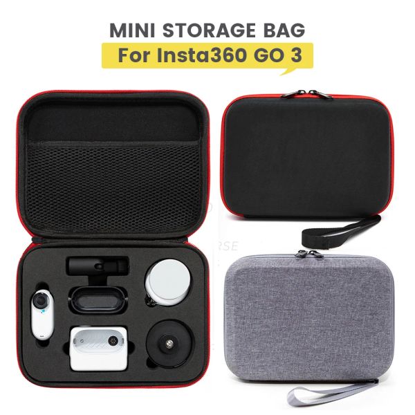 Accessoires mini sac de rangement pour insta360 Go 3 Boîte de protection de sac à main de carasse à main pour insta360 go 3 accessoires de caméra d'action