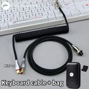 Accessoires Mini Câble clavier enroulé USB Mini Câble chargeur de clavier USB TREDEDE avec chargement de connecteur Aviator Metal Aviator détachable Chargement