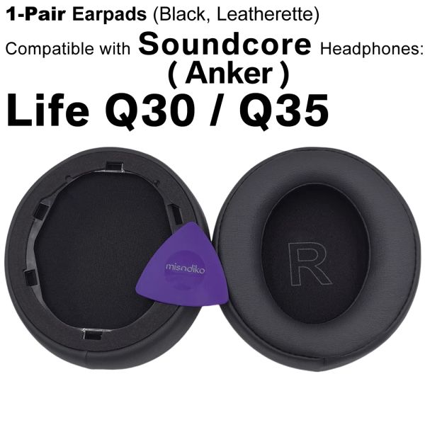 Accessoires misodiko oreillettes de remplacement pour écouteurs Soundcore by Anker Life Q30/Q35