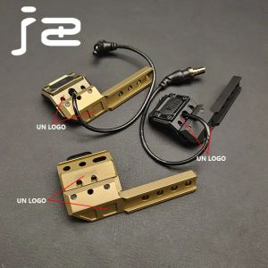 Accesorios Modbutton Switch de presión y Monte de la ONU para Dbal Ngal M300 M600 Linterna de arma táctica y soporte láser Picatinny Rail