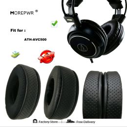 Accessoires Morepwr Nouvelle mise à niveau Coussinets d'oreille de remplacement pour AudioTechnica ATHAVC500 Pièces de casque Coussin en cuir Cache-oreilles en velours