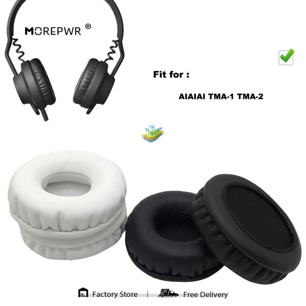 Accesorios Morepwr Nueva actualización Almohadillas de repuesto para auriculares AIAIAI TMA1 TMA2 Piezas de auriculares Cojín de cuero Funda de orejera de terciopelo