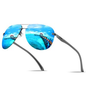 Accessoires MS Male Nouvelle Lunettes de soleil polarisées classiques Miroir de couleurs Abouth Mirror Spring Sunglasses Moto Running Fishing