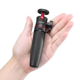 Accessoires MT08 Mini trépied d'appareil photo extensible pour support de photographie de téléphone avec tête sphérique 1/4 pouces support à vis pour Selfie Vlog