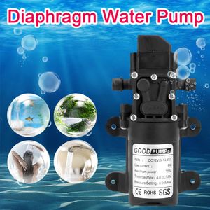 Accesorios Interruptor automático multifunción Bomba de agua de micro diafragma Bomba autocebante eléctrica 130PSI 6L/Min DC 12V 70W Alta presión