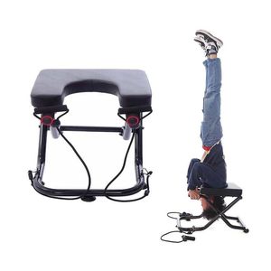 Accessoires Chaise Inversée Multifonctionnelle Fitness Yoga Formation Banc Pliable Biceps Muscles Complets Du Corps Équipement D'entraînement