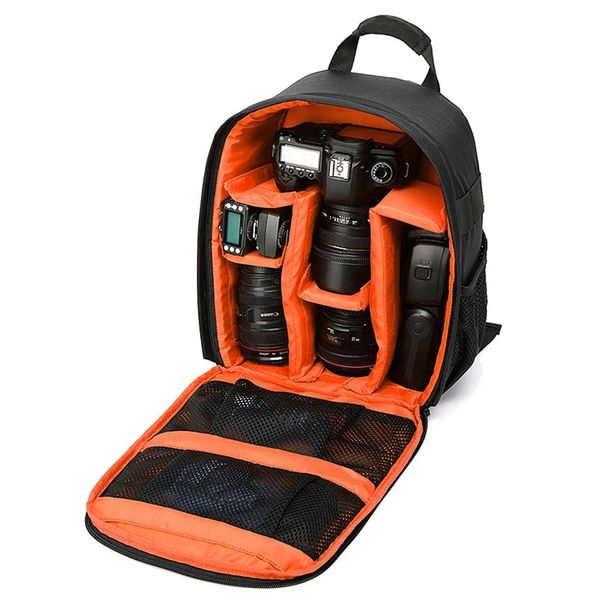 accesorios Mochila multifuncional para cámara digital DSLR pequeña Bolsa impermeable para cámara de fotografía al aire libre para cámaras Nikon Canon Dslr