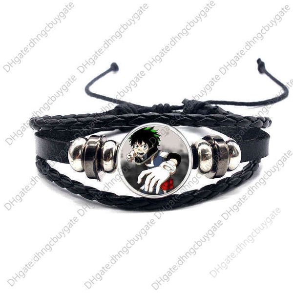 Accesorios: Pulsera de piel de vaca My Hero Time tejida con animación ajustable