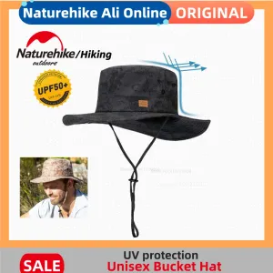 Accessoires NatureHike Pliage Bucket Hat extérieur Soleil UV Protection des chapeaux Breffe de pêche à la pêche d'escalade