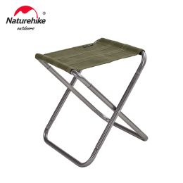 Accessoires NatureHike Léger Chaise de camping extérieur en aluminium Pliant Tabouret de pêche pliables sièges de camping randonnée NH17Z012L