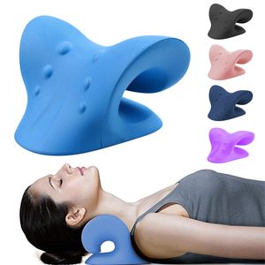 Accessories Neck Shoulder Stretcher Pain Relaxer Cervical Traction Device Pillow for Relief Spine Alignment 230606