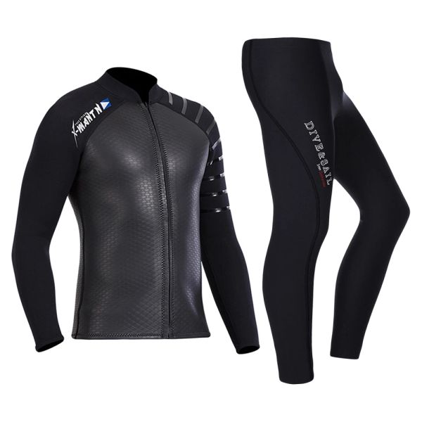 Accesorios Neopreno 3 mm Men chaquetas de traje de neopreno Suco buceador de buceo buceo de pesca submarina