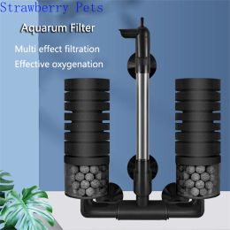 Accessoires Nieuw aquariumfilter voor aquarium vissen tank luchtpomp skimmer biochemische sponsfilter aquarium bio filters filtro aquario