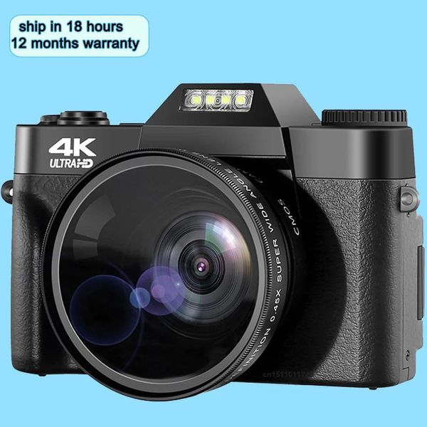 Accessoires Nouvel appareil photo numérique 48mp 4k, caméra de vlog pour Youtube, mise au point automatique 60fps, caméscope vidéo Zoom 16x, nouvelle caméra d'enregistrement