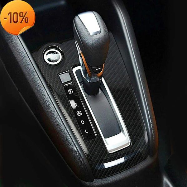 Accessoires Nouveau pour Nissan Kicks 20162020 ABS fibre de carbone boîte de changement de vitesse couverture garniture autocollant décoration cadre intérieur accessoires voiture Stylin