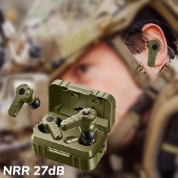 Accesorios Auriculares Electronic Earlugs Anti -ruido Cancelación de ruido de la oreja para la caza de orejeras de silicona disparando NRR27DB