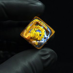 Accessoires Nieuw gepersonaliseerd cartoonontwerp Tail Beast Sa Resin KeyCaps Handgemaakte ideeën voor mechanische toetsenbord KeyCaps