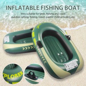 Accessoires Nieuw verdikte 1/2 persoon Doubleiatable Boat Fishing Boat Rubber Boat PVC Kayak Boat voor volwassenen vissen