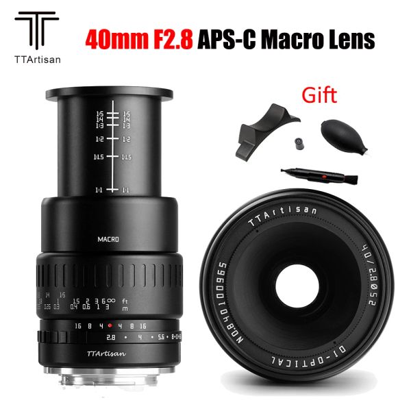 Accessoires Nouveaux ttartisan 40 mm f2.8 APSC Caméras APSC MANUEL MANUEL FOCUS POUR NIKON Z FUJIFILM FUJI X Sony E Canon M EFM M4 / 3 Olympus Panasonic