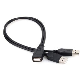 Accessoires Nouveau USB 2.0 1 Femelle à 2 Mâles Ysplitter Data Sync Charging Extension Câble
