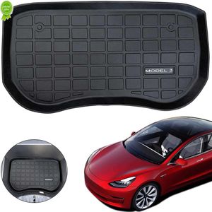 Nouveaux tapis de coffre imperméables pour Tesla modèle 3 20172022, tapis de rangement de coffre arrière de voiture personnalisé, plateau de chargement, tapis de protection de coffre