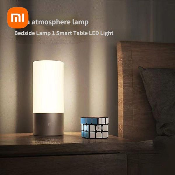 Accesorios Nuevo Xiaomi Lámpara de noche 1 Mesa inteligente LED LED MI Home App Control inalámbrico MIJIA Escritorio de dormitorio Noche Wifi Control remoto