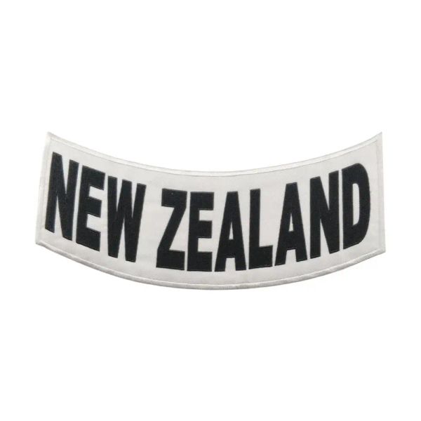 Accessoires New Zealand Rocker Patches Broidered Iron on Veste Veste Rider Grand Applique Mongol Patches de moto pour les vêtements Custom