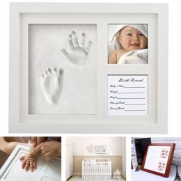 Accessoires pasgeboren baby creatieve handafdruk voetafdruk kit casting baby baby -diy souvenirs geschenken niet -toxische opdruk zacht klei inkpad speelgoed