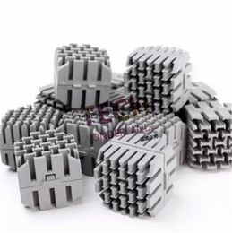 Accessoires Nieuwste Desige 20PCS Aquarium Aquarium 35MM Bio Rubik's cube Filter Media met Bio Katoen Binnenkant