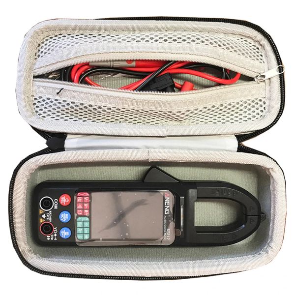 Accessoires Sacs de voyage EVA plus récents Case portable pour aneng ST212 DC / AC Current Digital Blamp Meter 6000 COUNTS 400A AMP Multimètre