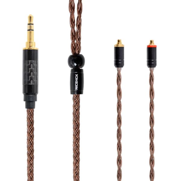 NICEHCK – câble Audio en cuivre de haute pureté à 16 cœurs, 3.5/2.5/4.4mm, MMCX/2 broches, pour TFZ ZSX ZS10 C12 C16 V90 BA5 NX7MK4/DB3/F3/M6