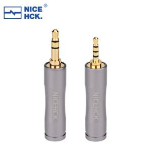 Accessoires NiceHCK HIFI Oortelefoon Adapter Plug 4.4mm Vrouwelijke naar 3.5mm 2.5mm Mannelijke Draad Connector Vergulde Audio jack Oordopjes Accessoires