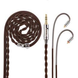 Accessoires NiceHCK JIALAI JLH2 Verzilverd OCC + OCC Gemengde HiFi Oortelefoon Kabel 3.5/2.5/4.4 MMCX/QDC/0.78 2Pin Voor EDX Pro ZSN CRA ZERO Aria