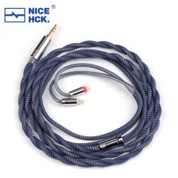 Accessories NiceHCK MixPP 6N OCC Copper HiFi Earphone IEM Cable 3.5/2.5/4.4mm MMCX/2Pin for HOLA Zero KATO Winter Aria LAN A5000 Cadenza