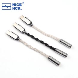 Accessoires NICEHCK TC3 DAC Amplificateur ALC5686 CHIP Metal Alloy Shelt Typec to 3,5mm Adapter Cable Cable Fire Decoding Hifi Support LineControl