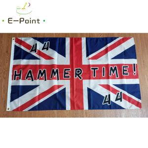 Accessoires No.44 Lewis Hamilton op Britse vlag 2ft*3ft (60*90cm) 3ft*5ft (90*150 cm) Maat kerstdecoraties voor thuisvlag Banner Gifts